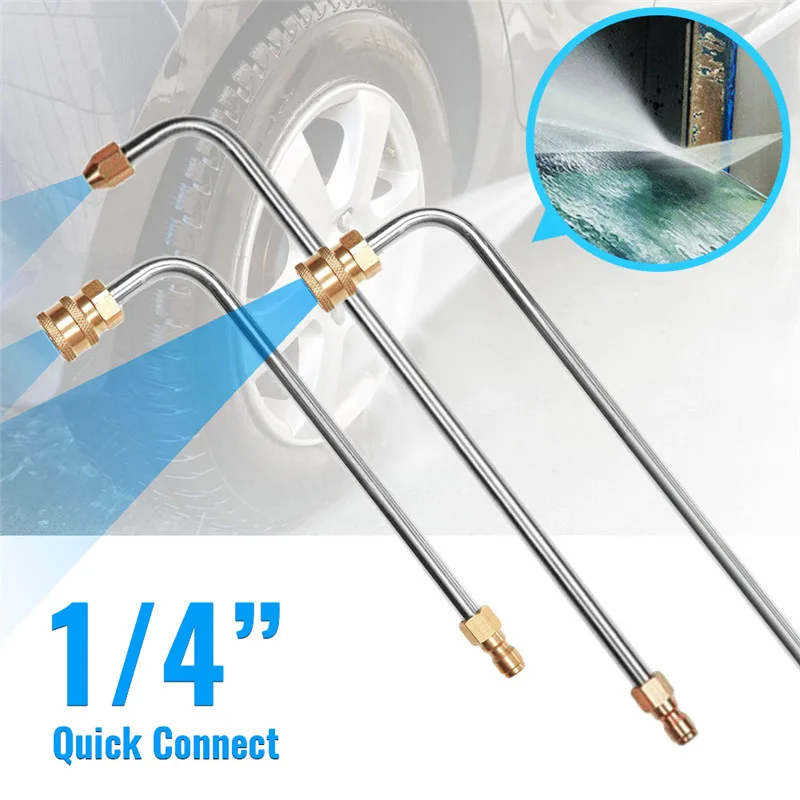 90 Degrees Curved Rod Washer Gutter Cleaner Attachment Pressure for Lance Wand 1/4 Inch Quick Connect
90 Degrees Curved Rod Washer Gutter Cleaner Attachment Pressure for Lance Wand 1/4 Inch Quick Connect