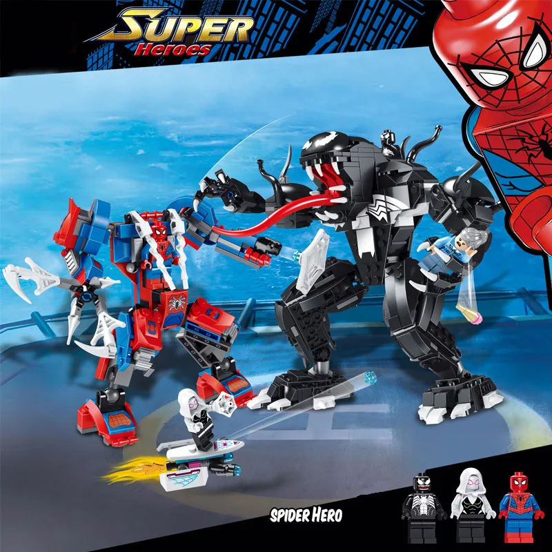 New Avengers Endgame toys Super Heroes Spiderman Spider Man Vs Venom Mech Building Blocks Bricks Toy Compatible with
New Avengers Endgame toys Super Heroes Spiderman Spider Man Vs Venom Mech Building Blocks Bricks Toy Compatible with