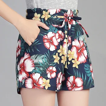 Summer Fashion Women Floral Pattern Colored Ruffle Elastic High Waisted Cotton Shorts , Loose Slim Female Woman Flower Shorts
Summer Fashion Women Floral Pattern Colored Ruffle Elastic High Waisted Cotton Shorts , Loose Slim Female Woman Flower Shorts