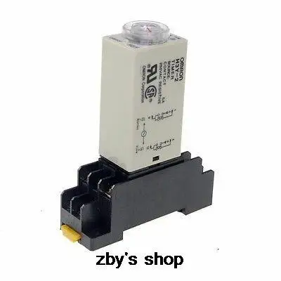 One Piece DPDT 12VDC/24VDC/24VAC/110VAC/220VAC 5 MINUTE On- Delay Time Relay H3Y-2 8Pins & Black Socket Base 5A
One Piece DPDT 12VDC/24VDC/24VAC/110VAC/220VAC 5 MINUTE On- Delay Time Relay H3Y-2 8Pins & Black Socket Base 5A