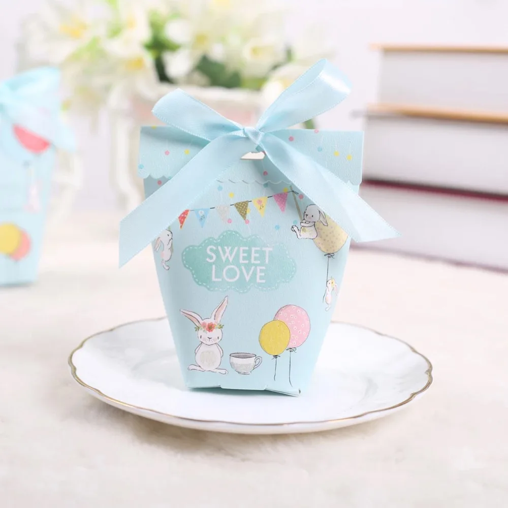 50pcs New sky blue lovely cartoon rabbit Candy Boxes Bomboniere birthday Party Wedding Favors Gift Box Chocolate bags Sachet
50pcs New sky blue lovely cartoon rabbit Candy Boxes Bomboniere birthday Party Wedding Favors Gift Box Chocolate bags Sachet