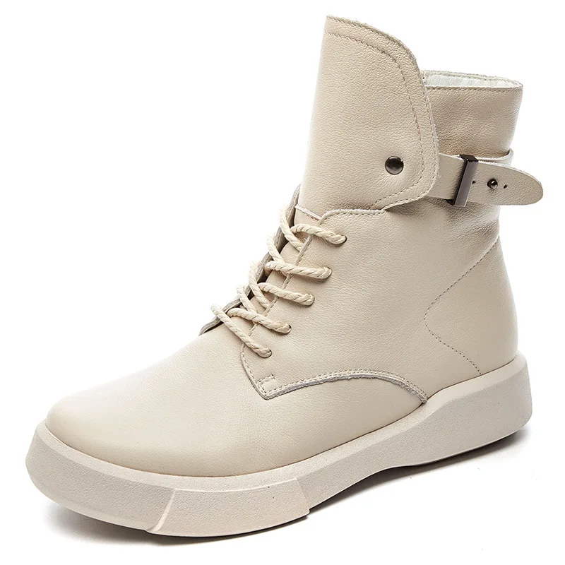 Genuine Leather Martin Boots White Winter Shoes Women 2019 Handmade Leather Ankle Boots Sale Casual Soft Low Heels Handmade Shoe
Genuine Leather Martin Boots White Winter Shoes Women 2019 Handmade Leather Ankle Boots Sale Casual Soft Low Heels Handmade Shoe