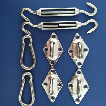 2018 Newest High Quality 8 Pieces Stainless Steel Sun Sail Shade Canopy Fixing Fittings Accessory Kit
2018 Newest High Quality 8 Pieces Stainless Steel Sun Sail Shade Canopy Fixing Fittings Accessory Kit