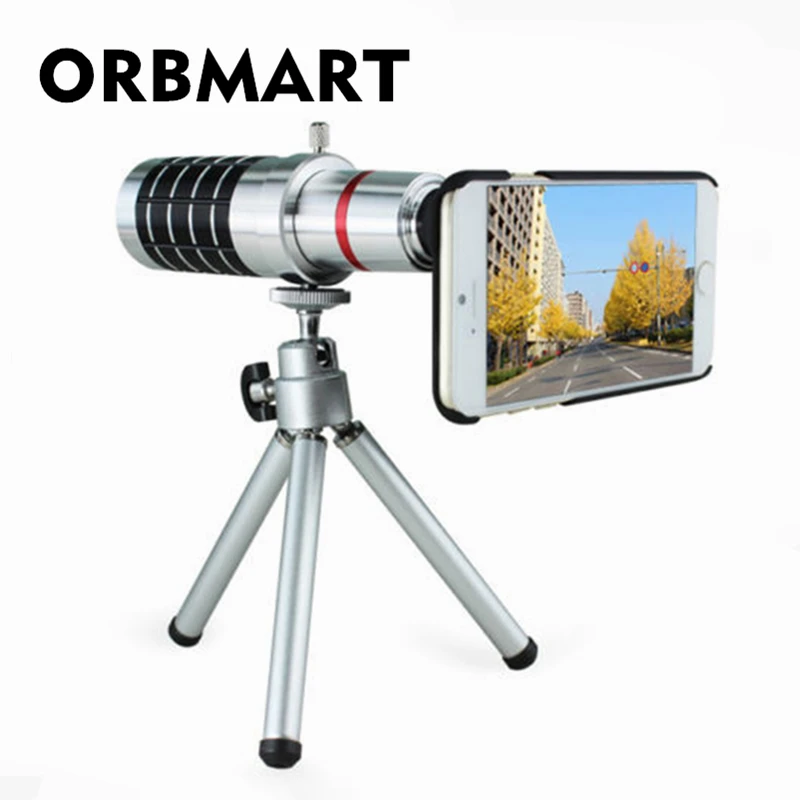 ORBMART 16X Optical Zoom Lens Camera Telescope With Mini Tripod For iPhone 5 5s 6 6s 6 6s Plus Mobile Phone Lenses
ORBMART 16X Optical Zoom Lens Camera Telescope With Mini Tripod For iPhone 5 5s 6 6s 6 6s Plus Mobile Phone Lenses