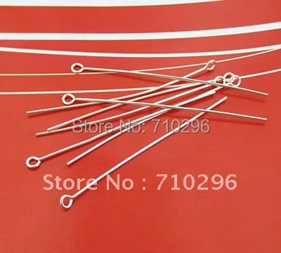20pcs/lot 925 Solid Sterling Silver Eye Pin 0.5x45mm Genuine Silver Pins 925 Silver Finding
20pcs/lot 925 Solid Sterling Silver Eye Pin 0.5x45mm Genuine Silver Pins 925 Silver Finding