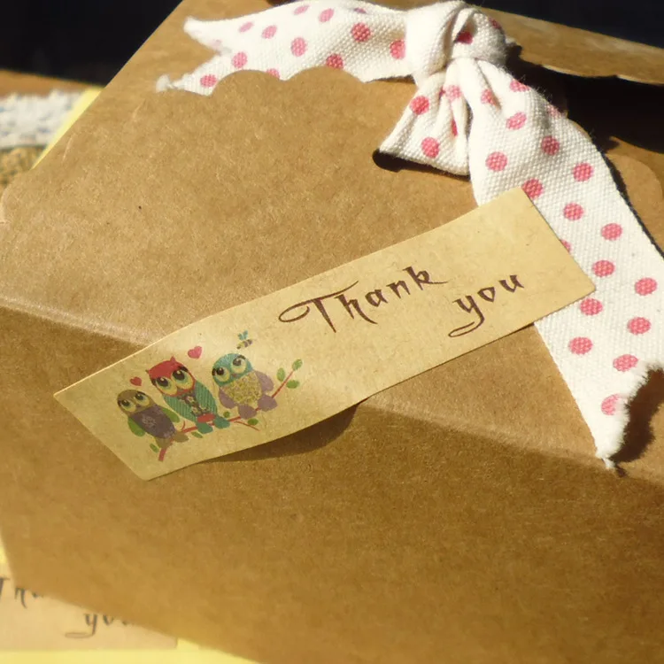 90Pcs 5Sheets/Lot THANK YOU 3 Owl Handmade Cake Packaging Sealing Label Kraft Sticker Baking DIY Gift Rectangle Stickers M1197
90Pcs 5Sheets/Lot THANK YOU 3 Owl Handmade Cake Packaging Sealing Label Kraft Sticker Baking DIY Gift Rectangle Stickers M1197
