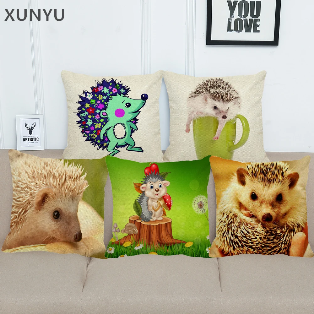 XUNYU Linen Pillowcase Sofa Decorative Pillow Cover Cute Hedgehog Pattern Square Cushion Cover 45X45cm BZ228
XUNYU Linen Pillowcase Sofa Decorative Pillow Cover Cute Hedgehog Pattern Square Cushion Cover 45X45cm BZ228