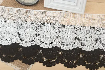 Black White Cotton Lace Ribbon High Quality Embroidered Lace Trim French Lace Fabric for Patchwork Wedding Decoration DIY Felt
Black White Cotton Lace Ribbon High Quality Embroidered Lace Trim French Lace Fabric for Patchwork Wedding Decoration DIY Felt
