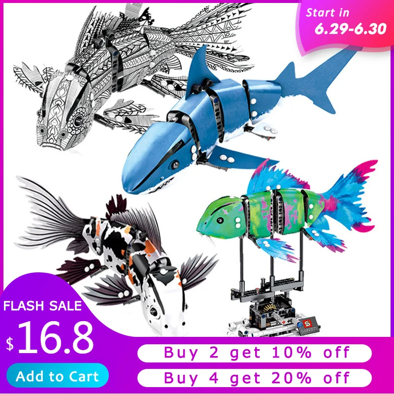 Forma Fish Set 20089 20090 20091 20092 Sembo Compatible legoed Creator Expert Building Blcoks Koi Shark Bricks Toy Kids Gift
Forma Fish Set 20089 20090 20091 20092 Sembo Compatible legoed Creator Expert Building Blcoks Koi Shark Bricks Toy Kids Gift