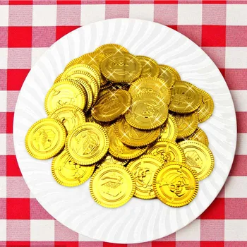100pcs Plastic Play Pirate Gold Coins Props Treasure Toys for Kids Children Supermarket Shopping Party Pretend Play House Toys
100pcs Plastic Play Pirate Gold Coins Props Treasure Toys for Kids Children Supermarket Shopping Party Pretend Play House Toys