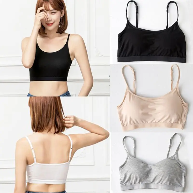 2019 Women Comfortable Full Cup No Steel Ring Bottoming With Chest Pad Bra Solid Color Modal One-Piece Adjusted-straps Vest Bra
2019 Women Comfortable Full Cup No Steel Ring Bottoming With Chest Pad Bra Solid Color Modal One-Piece Adjusted-straps Vest Bra