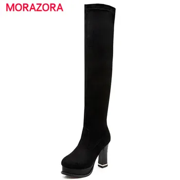 MORAZORA 2018 new fashion autumn winter women boots super high heel over the knee boots simple zipper round toe boots
MORAZORA 2018 new fashion autumn winter women boots super high heel over the knee boots simple zipper round toe boots