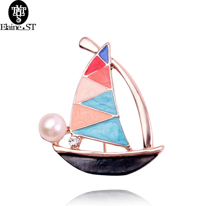 Sail Sailing Freshwater Pearl Brooch Boat Shaped Brooch Women Badges Clothes Pins Means Safe And Lucky Forever Costume Jewelry
Sail Sailing Freshwater Pearl Brooch Boat Shaped Brooch Women Badges Clothes Pins Means Safe And Lucky Forever Costume Jewelry