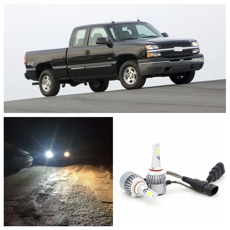 Edislight Pair 72W 7600LM LED Headlight Kit Low Beam Bulbs For 2001-2006 Chevrolet Silverado 1500 2500 White Car Light Headlamp
Edislight Pair 72W 7600LM LED Headlight Kit Low Beam Bulbs For 2001-2006 Chevrolet Silverado 1500 2500 White Car Light Headlamp