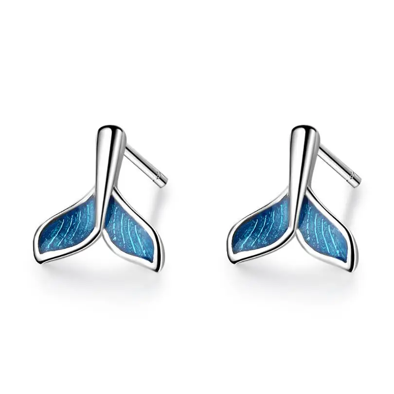 New Cute Mini Blue Mermaid Tail Stud Earrings For Women Trend Creative 925 Sterling Silver Party Gifts Jewelry SAE289
New Cute Mini Blue Mermaid Tail Stud Earrings For Women Trend Creative 925 Sterling Silver Party Gifts Jewelry SAE289