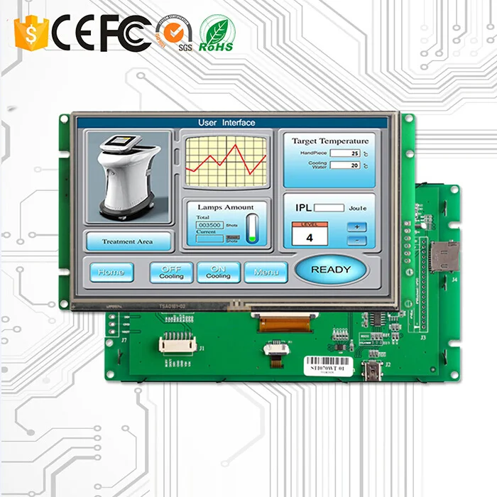 

7.0" Industrial TFT Screen With 800*480 Resolution Display In The Instrument Or Kinds Of Industry Fields