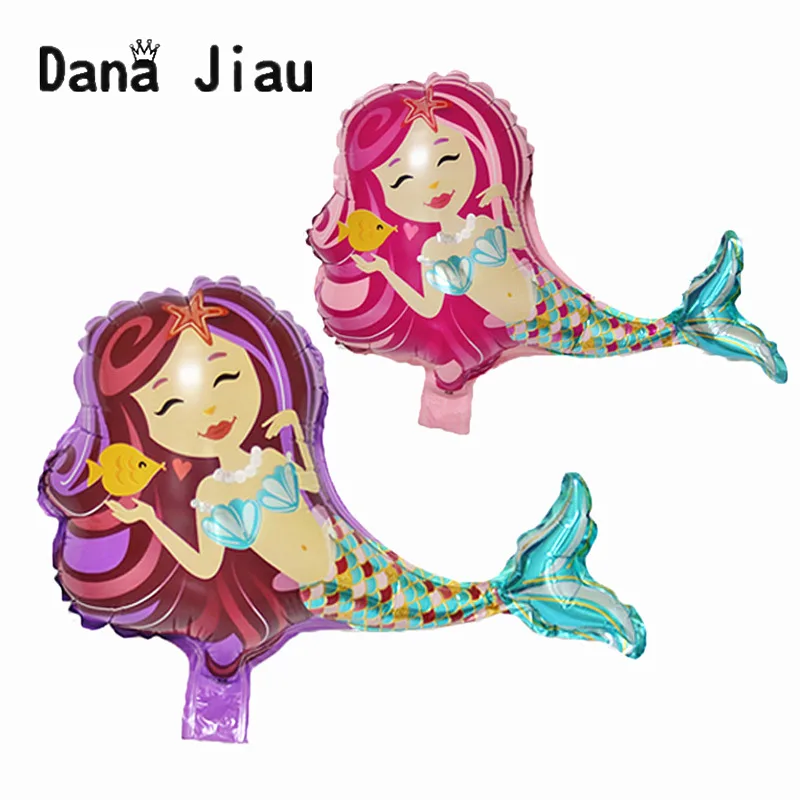 

Mini Cartoon Mermaid Theme Foil Balloons Birthday Party Wedding Decorations Balloon Baby Shower Market Activity Ball Supplies