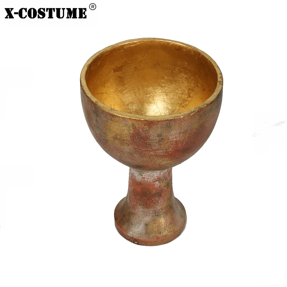 XCOSER Raiders of the Lost Ark Indiana Jones Holy Grail Cosplay Accessories Golden&Red Resin Material Halloween Gifts for Fans 
XCOSER Raiders of the Lost Ark Indiana Jones Holy Grail Cosplay Accessories Golden&Red Resin Material Halloween Gifts for Fans