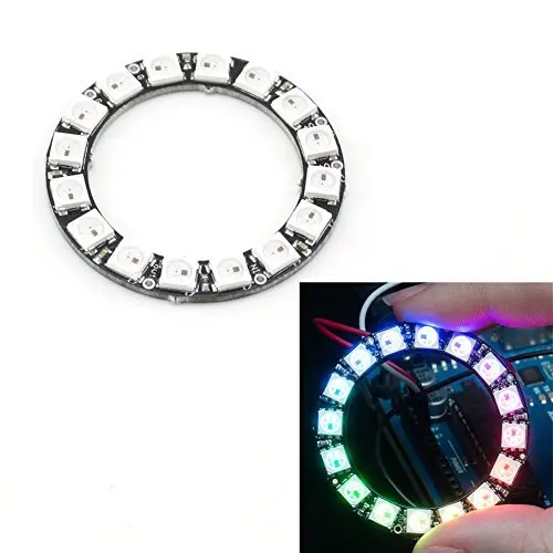 CJMCU 16 Bit WS2812 5050 RGB LED Built-in Full-Color Driving Lights Circle Development Board
CJMCU 16 Bit WS2812 5050 RGB LED Built-in Full-Color Driving Lights Circle Development Board