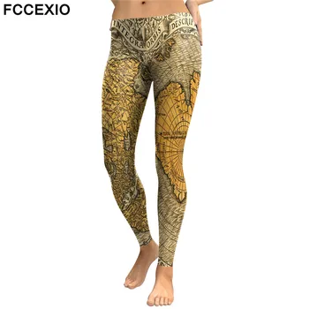 FCCEXIO 2019 New Restoring Style High Waist Leggings Ancient maps Printed Legging Stretch Fitness Legins Women Workout Pants
FCCEXIO 2019 New Restoring Style High Waist Leggings Ancient maps Printed Legging Stretch Fitness Legins Women Workout Pants