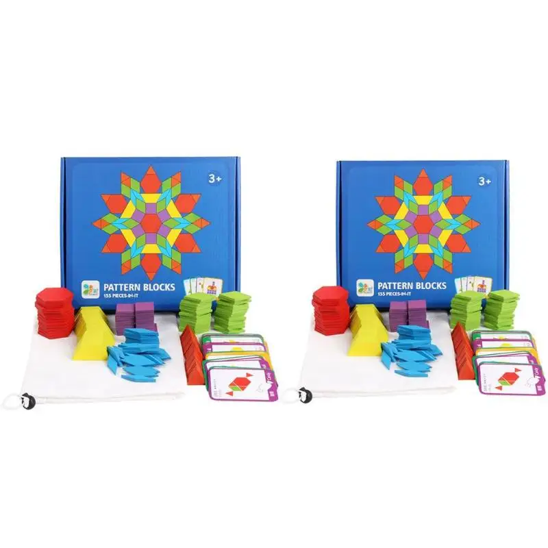 155pcs Children Colorful Wooden Pattern Blocks Shape Cognition Classic Toy Kids Early Education Toy
155pcs Children Colorful Wooden Pattern Blocks Shape Cognition Classic Toy Kids Early Education Toy