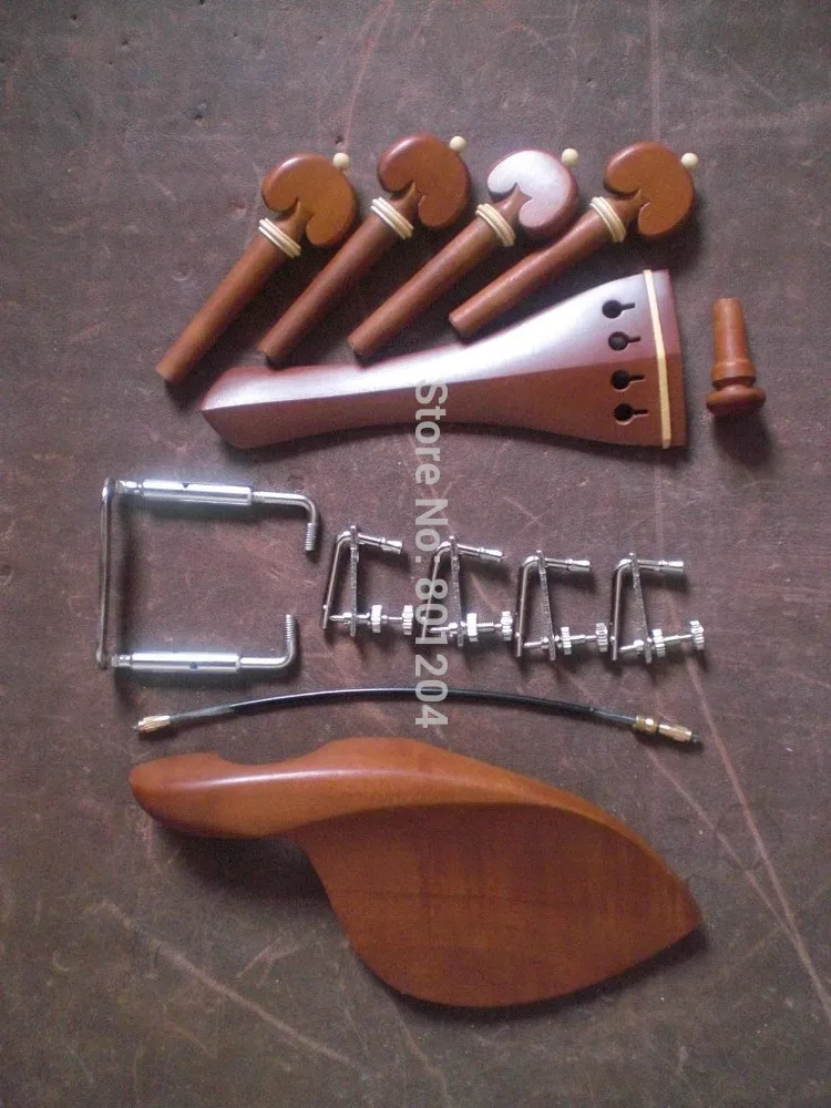 3 Sets Jujube wood Violin fitting 4/4 with string adjuster & tail guts& chin rest clamp
3 Sets Jujube wood Violin fitting 4/4 with string adjuster & tail guts& chin rest clamp