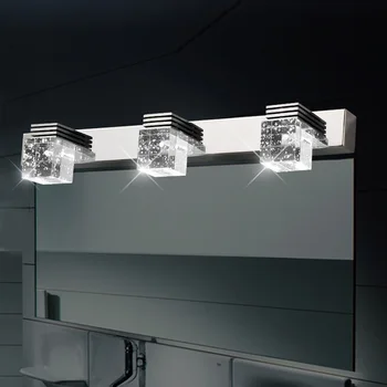 Modern K9 Crystal LED Bathroom Cabinet Makeup Mirror Lamp Stainless Steel Wall Sconce Lamp Vanity Lighting Light Fixtures
Modern K9 Crystal LED Bathroom Cabinet Makeup Mirror Lamp Stainless Steel Wall Sconce Lamp Vanity Lighting Light Fixtures