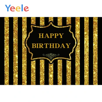 Yeele Black And Gold Glitter Strip Happy Birthday Poster Scene Kid Photography Background Photographic Backdrop For Photo Studio
Yeele Black And Gold Glitter Strip Happy Birthday Poster Scene Kid Photography Background Photographic Backdrop For Photo Studio
