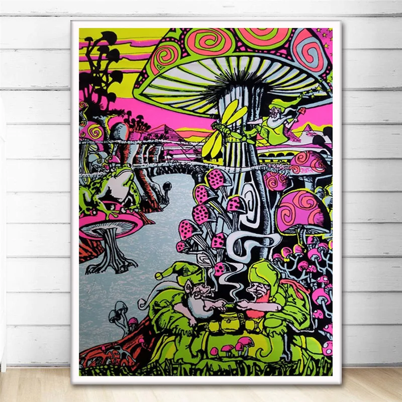 Posters and Print Psychedelic Trippy Mind Visual Mushroom Education Magic Black light Poster Wall Art Canvas Painting Home Decor
Posters and Print Psychedelic Trippy Mind Visual Mushroom Education Magic Black light Poster Wall Art Canvas Painting Home Decor