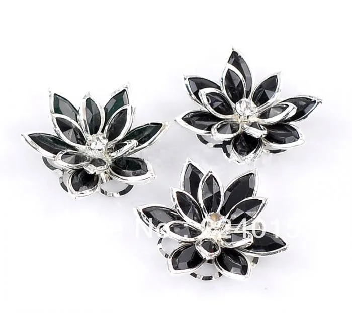 10PCs 3.5x3cm Silver Plated Black Flower Rhinestone Garment Accessories Embellishment Findings /Connectors Fit DIY Jewelry
10PCs 3.5x3cm Silver Plated Black Flower Rhinestone Garment Accessories Embellishment Findings /Connectors Fit DIY Jewelry