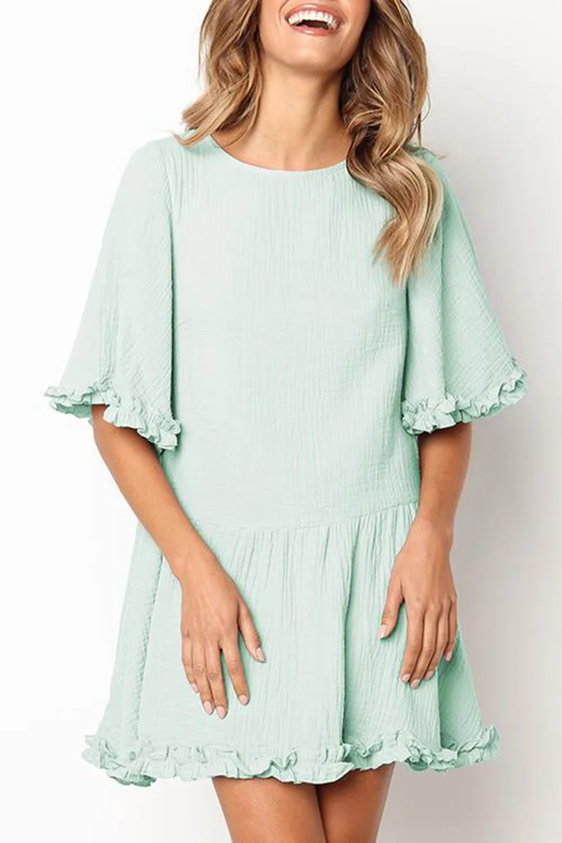 New 2019 Spring Summer Dress Fashion Women Casual Loose Elegant A-line Dress Short Sleeve O-Neck Sexy Mini Lace Dress Vestidos
New 2019 Spring Summer Dress Fashion Women Casual Loose Elegant A-line Dress Short Sleeve O-Neck Sexy Mini Lace Dress Vestidos