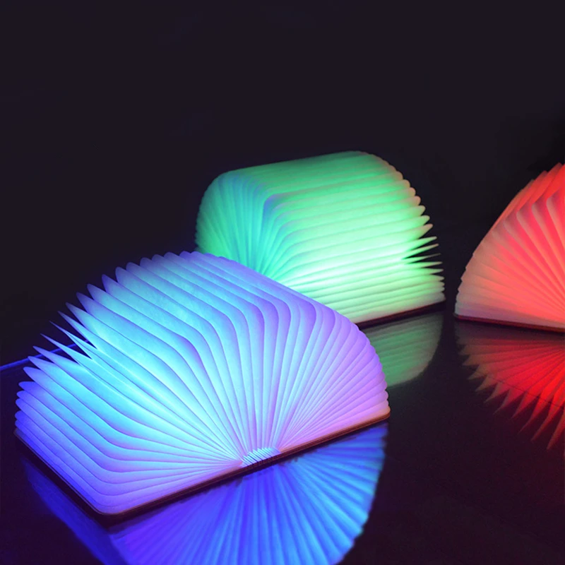 Wood Foldable Pages Led Book Shape Night Light Lighting Lamp Decoration Portable Booklight USB Big Best Gifts for Kids Children
Wood Foldable Pages Led Book Shape Night Light Lighting Lamp Decoration Portable Booklight USB Big Best Gifts for Kids Children