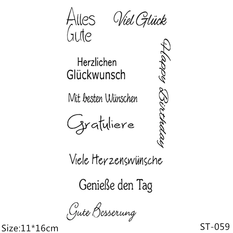 AZSG German Happy Birthday/Easter Clear Stamps/Seals For DIY Scrapbooking/Card Making/Album Decorative Silicone Stamp Crafts
AZSG German Happy Birthday/Easter Clear Stamps/Seals For DIY Scrapbooking/Card Making/Album Decorative Silicone Stamp Crafts