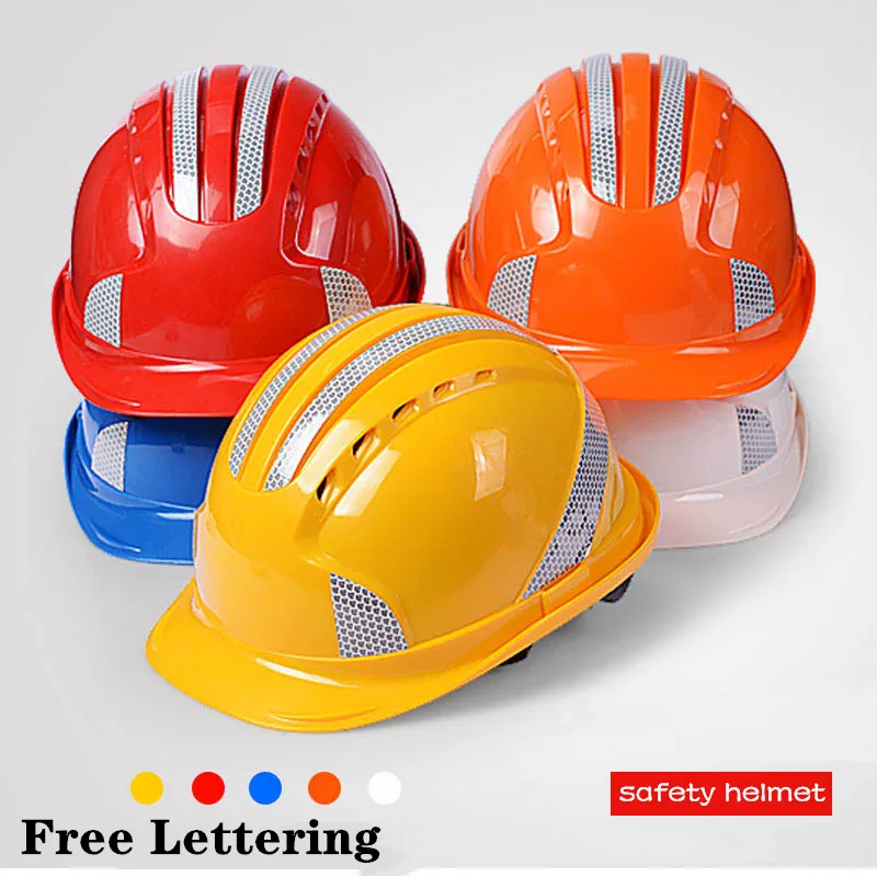 ABS Safety Helmets with 3M Reflective Stickers Helmet Labor Protective Caps Anti-impact Breathable Construction Free Printing
ABS Safety Helmets with 3M Reflective Stickers Helmet Labor Protective Caps Anti-impact Breathable Construction Free Printing