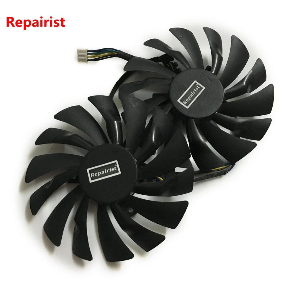 2 шт./лот компьютер Радиатор GPU Охлаждающие вентиляторы для MSI R9 380 390 390X игровая