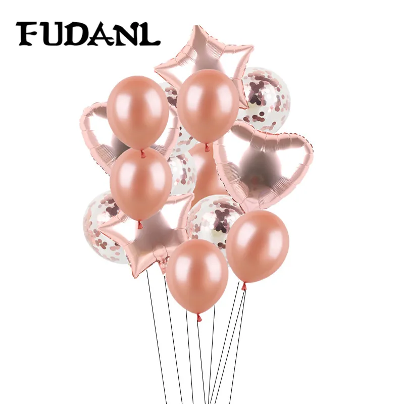 14pc Multi Rose Gold Confetti Air Balloons Happy Birthday Party Helium Balloon Decorations Wedding Festival Balon Party Supplies
14pc Multi Rose Gold Confetti Air Balloons Happy Birthday Party Helium Balloon Decorations Wedding Festival Balon Party Supplies