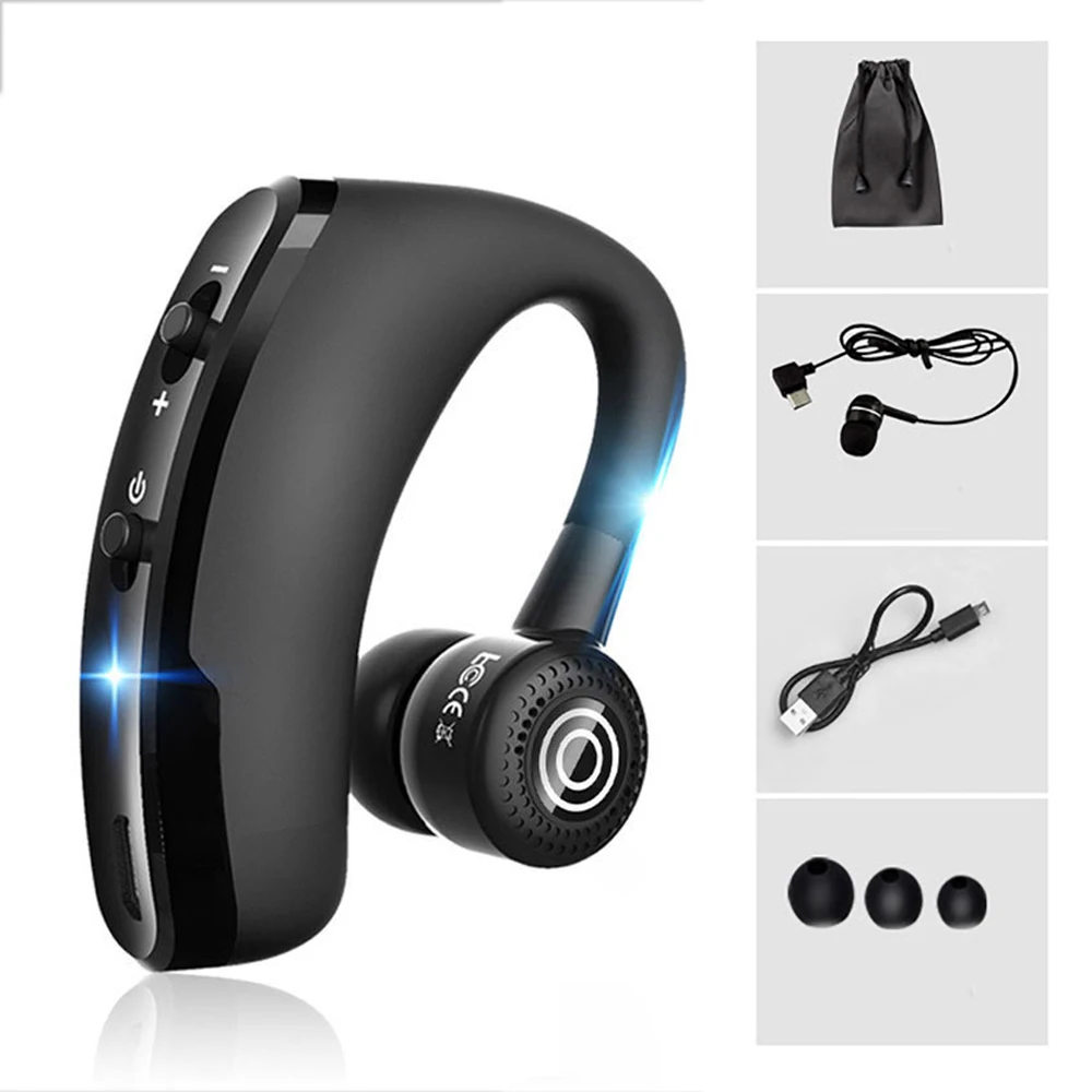 V9 Handsfree Wireless Earphone Headphone Wireless Bluetooth Headset With Mic active noise cancellation business earpieces CSR
V9 Handsfree Wireless Earphone Headphone Wireless Bluetooth Headset With Mic active noise cancellation business earpieces CSR