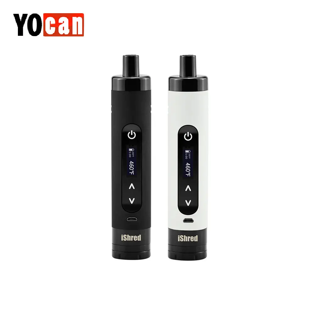 Original Yocan IShred Dry Herb Vaporizer Starter Kit 2600mAh with All Ceramic Heating Chamber & LCD Display Built-in Grinder Kit
Original Yocan IShred Dry Herb Vaporizer Starter Kit 2600mAh with All Ceramic Heating Chamber & LCD Display Built-in Grinder Kit