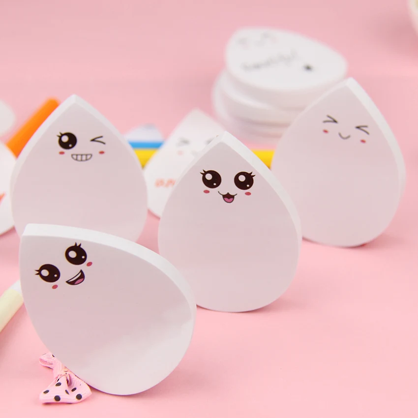Creative Stationery Sticky Notes Memo Pad Water Drop N Times Smiley Face Paper Sticker Notepad Office Supplies
Creative Stationery Sticky Notes Memo Pad Water Drop N Times Smiley Face Paper Sticker Notepad Office Supplies