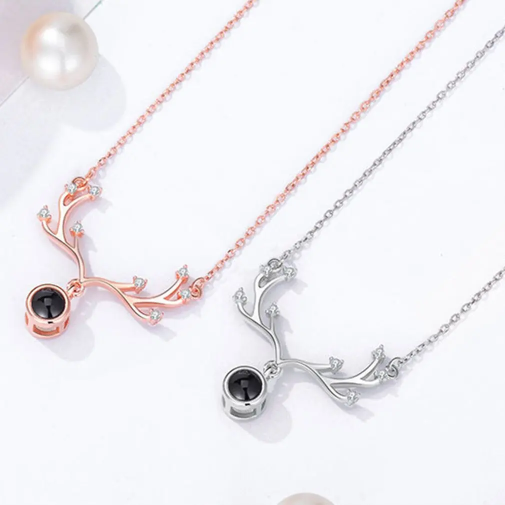S925 Sterling Silver 100 Languages I Love U Deer Pendant Necklace Women Charming Love Jewelry Christmas Gifts For Dropshipping
S925 Sterling Silver 100 Languages I Love U Deer Pendant Necklace Women Charming Love Jewelry Christmas Gifts For Dropshipping