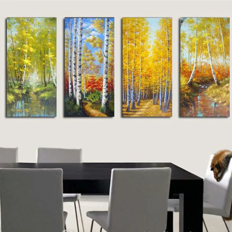 Handpainted Abstract Knife 3D Natural Trees Oil Paintings on Canvas Modern Home Decor Wall Art 4 Piece Painting Scenery Pictures
Handpainted Abstract Knife 3D Natural Trees Oil Paintings on Canvas Modern Home Decor Wall Art 4 Piece Painting Scenery Pictures