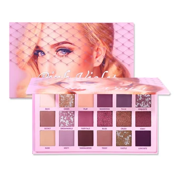 Pink Violetmakeup Palette Eyeshadow Pigment Nude 18 Color Shimmer Eye Shadow Matte Glitter Waterproof Long-lasting Cosmetics
Pink Violetmakeup Palette Eyeshadow Pigment Nude 18 Color Shimmer Eye Shadow Matte Glitter Waterproof Long-lasting Cosmetics