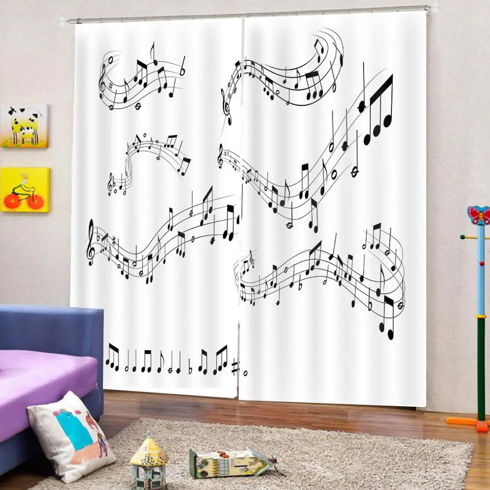 Luxury Blackout 3D Window Curtains For Living Room Bedroom music curtains for girl room
Luxury Blackout 3D Window Curtains For Living Room Bedroom music curtains for girl room
