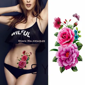 1 piece flash henna tattoo fake temporary tattoos stickers sweet rose peony flowers arm shoulder tattoo waterproof women on body
1 piece flash henna tattoo fake temporary tattoos stickers sweet rose peony flowers arm shoulder tattoo waterproof women on body