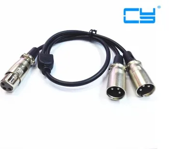 0.5 m XLR Female Y-Split card one mother and two male microphone line mixer line microphone line
0.5 m XLR Female Y-Split card one mother and two male microphone line mixer line microphone line