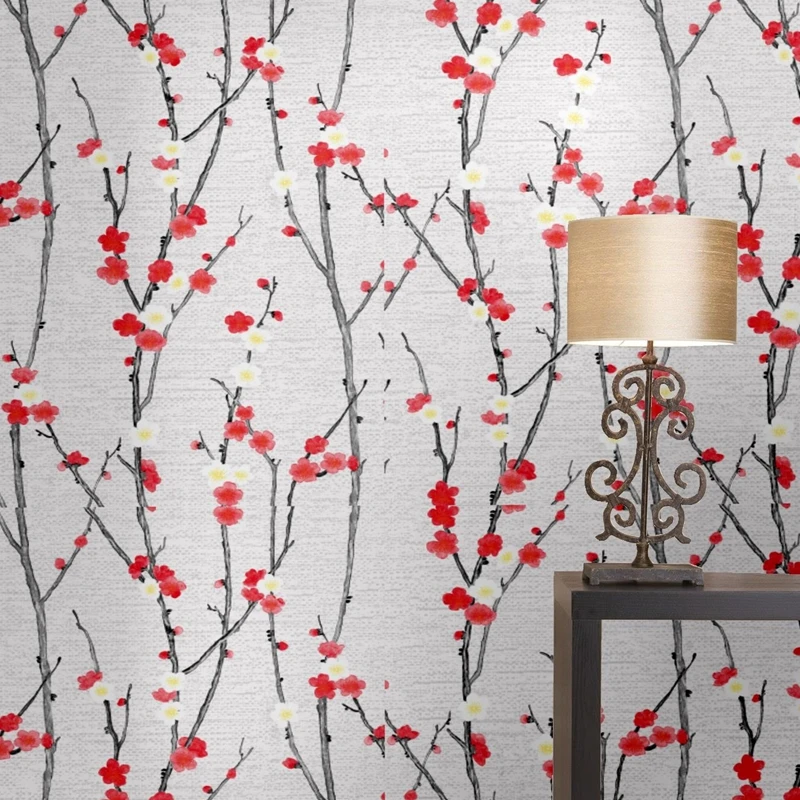 beibehang Wallpaper Plum Blossom Peach New Chinese Style Wallpaper Living Room Study Tea Room Hotel Bedside Background WallPaper
beibehang Wallpaper Plum Blossom Peach New Chinese Style Wallpaper Living Room Study Tea Room Hotel Bedside Background WallPaper