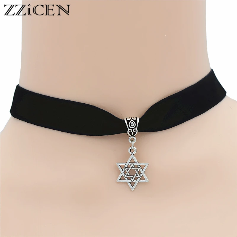 New Fashion Punk Antique Silver Plated Israel Magen David Jewelry Jewish Star of David Pendant Women Men Chokers Gifts Necklace
New Fashion Punk Antique Silver Plated Israel Magen David Jewelry Jewish Star of David Pendant Women Men Chokers Gifts Necklace