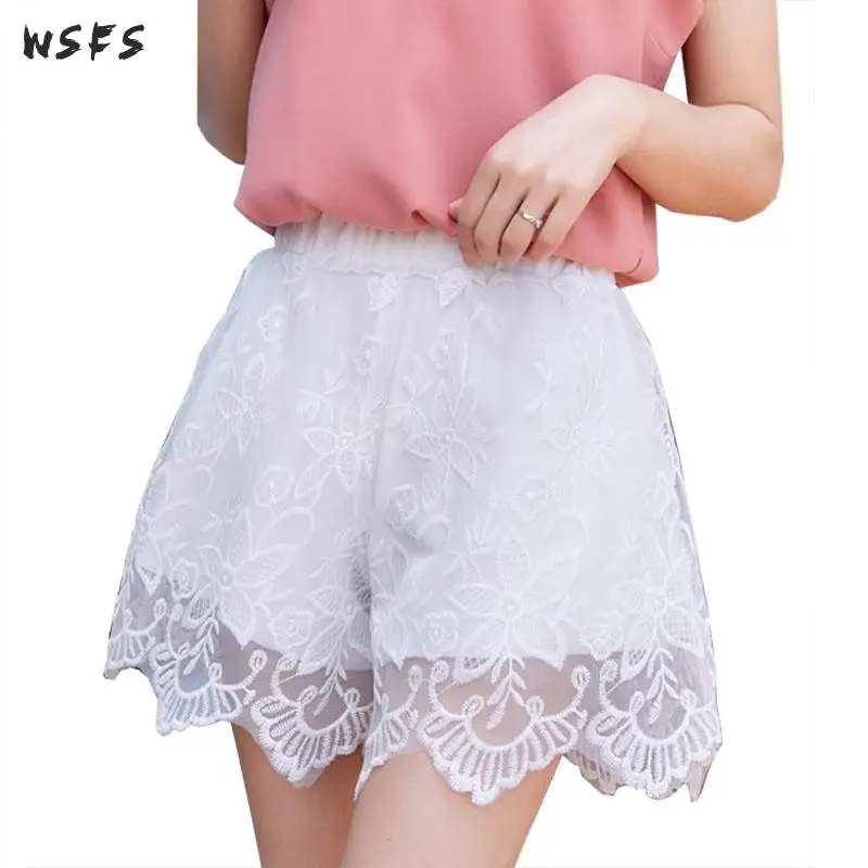 Summer Lace Loose Short Pants Wide Leg Shorts Womens Ladies Mini Elastic White Black Sexy Vintage Short Pants Trousers Clothing
Summer Lace Loose Short Pants Wide Leg Shorts Womens Ladies Mini Elastic White Black Sexy Vintage Short Pants Trousers Clothing