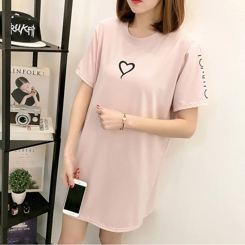New Summer Korean T Shirt Dress Women Sale Dresses For Women Elegant Vestidos Pink Plus Size Dress White Long Tshirt Dress Women
New Summer Korean T Shirt Dress Women Sale Dresses For Women Elegant Vestidos Pink Plus Size Dress White Long Tshirt Dress Women