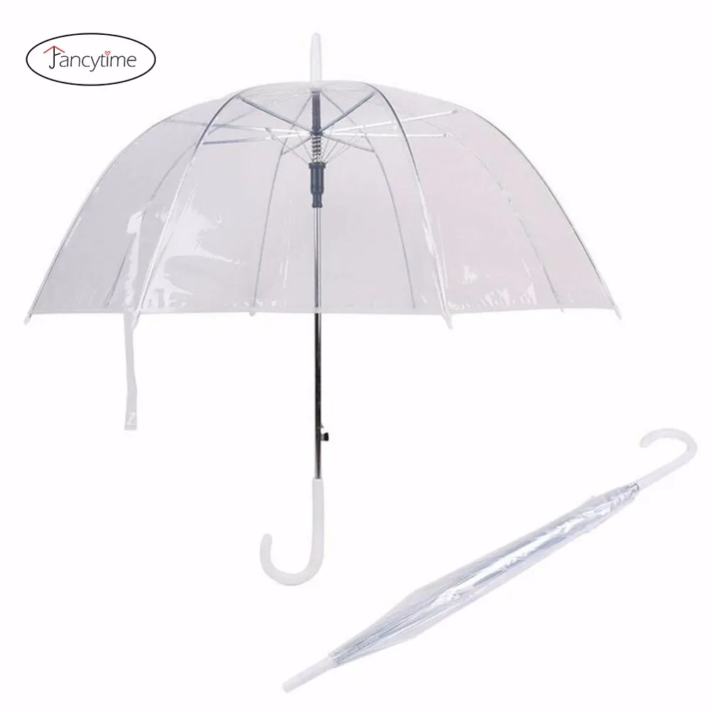 Fancytime Transparent Long-handle Rainy Umbrella Ultra Light Women and Kids Clear Rain Umbrella Semi-automatic Female Umbrellas
Fancytime Transparent Long-handle Rainy Umbrella Ultra Light Women and Kids Clear Rain Umbrella Semi-automatic Female Umbrellas